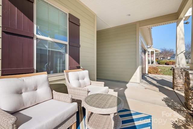 view of patio / terrace with a porch