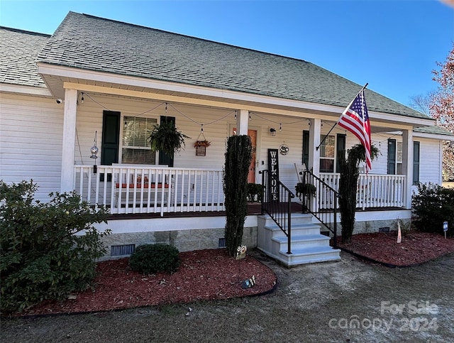 view of front of home