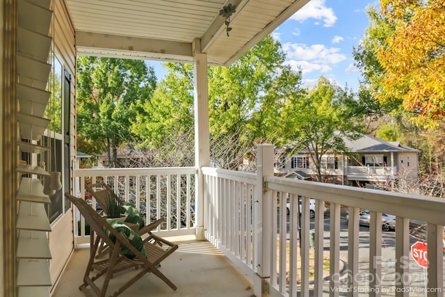 view of balcony