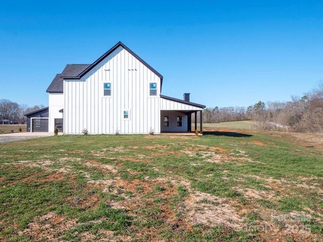 exterior space with a lawn