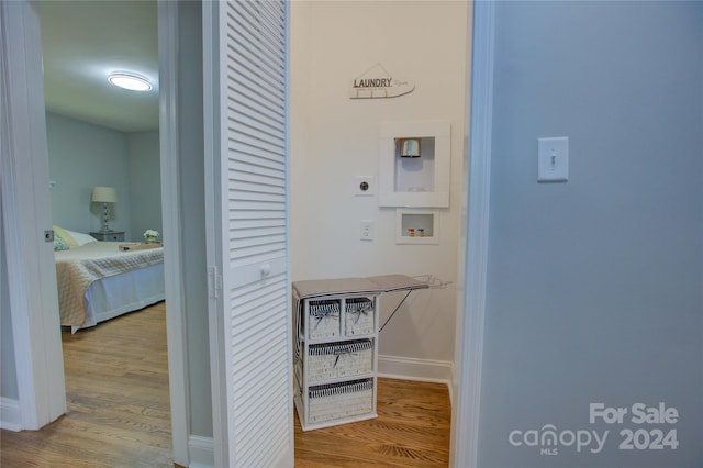 hall featuring hardwood / wood-style floors