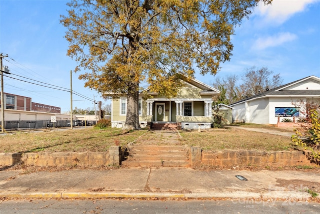 view of front of house featuring a porch