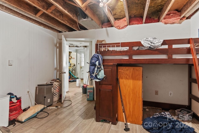 interior space featuring wood-type flooring