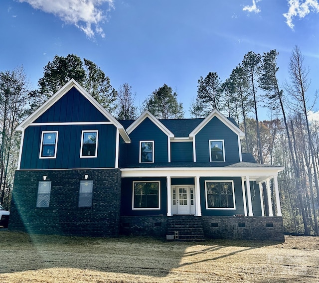 view of front of home with a porch