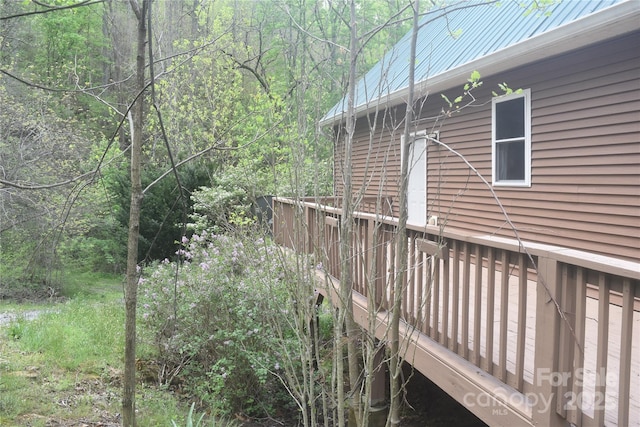 278 Kelses Valley Dr, Mars Hill, NC 28754 - view of side of property featuring a wooded view and metal roof