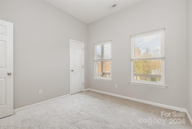 view of carpeted empty room