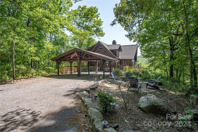 view of property's community featuring a gazebo