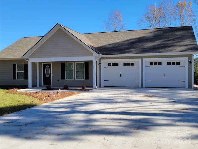 ranch-style house with a garage