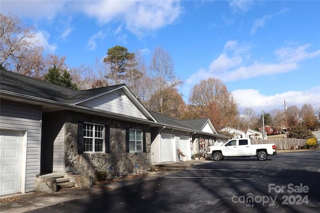 view of home's exterior featuring a garage