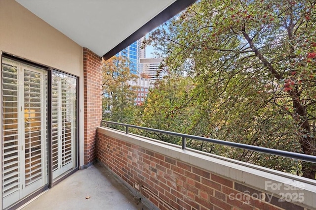 view of balcony