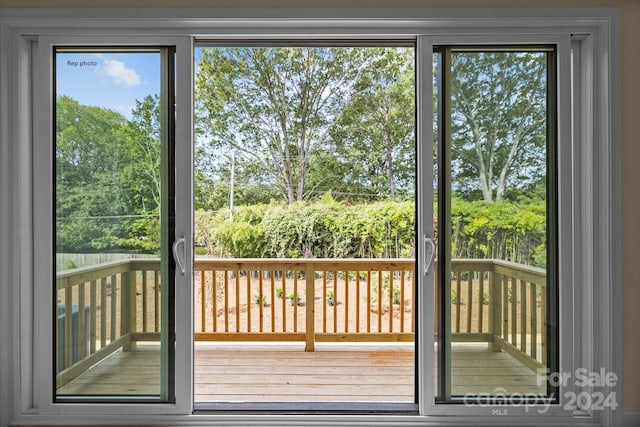 doorway with plenty of natural light