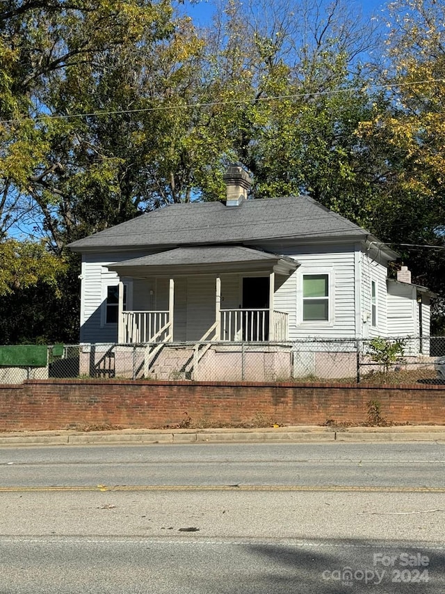 view of front of home with a porch