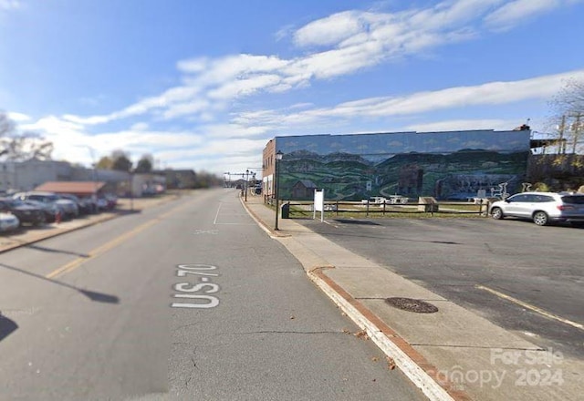 view of street featuring a mountain view