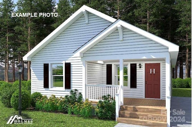 bungalow-style house with a porch