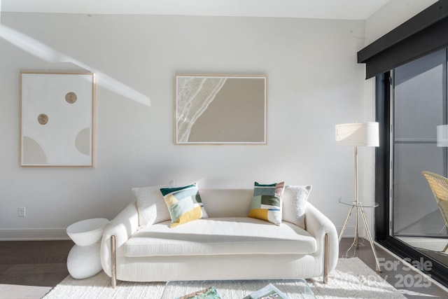 bedroom with wood-type flooring