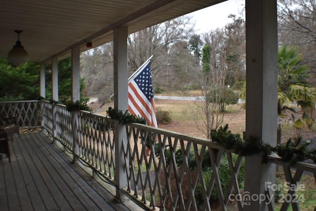 306 Mcadenville Rd, Lowell, NC 28098 - view of wooden porch