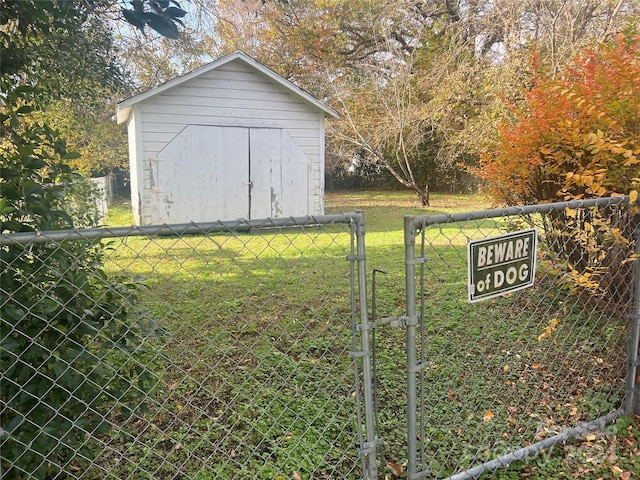 707 7th St, Spencer, NC 28159 - view of shed with a gate