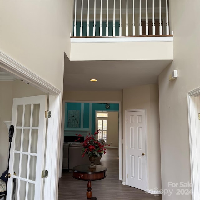 interior space featuring a balcony