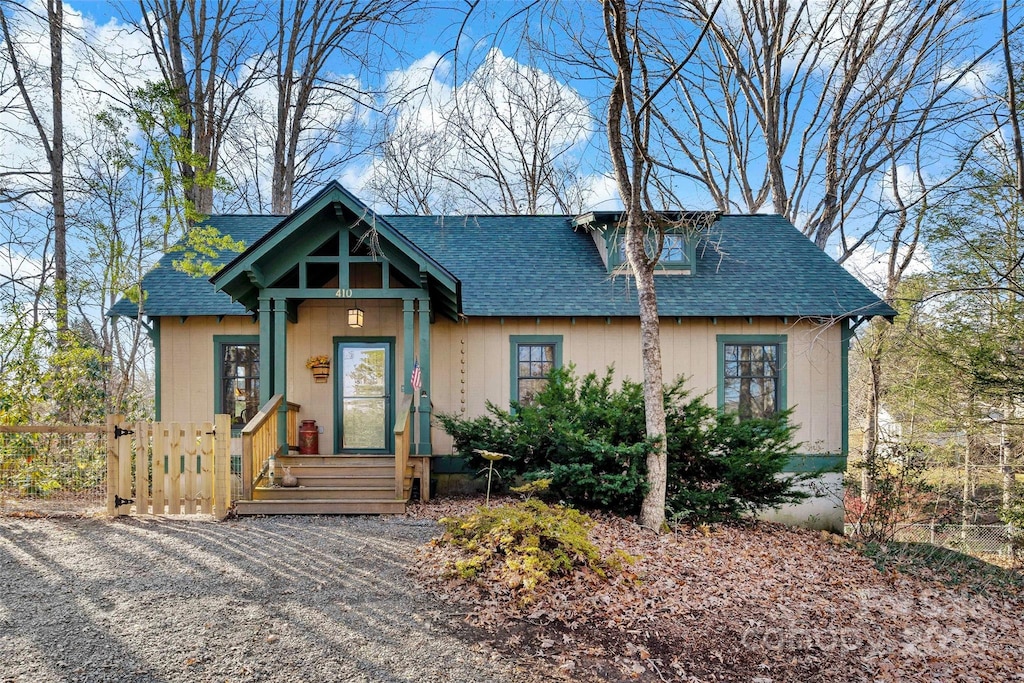 view of bungalow-style home