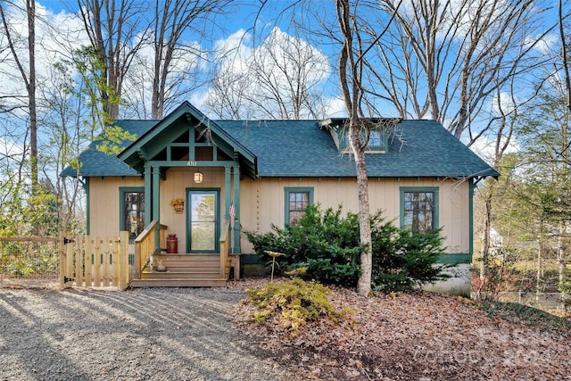 view of bungalow-style home