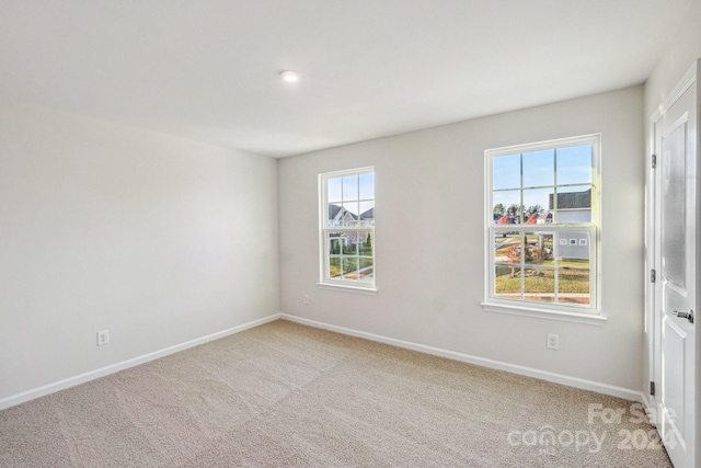 view of carpeted empty room