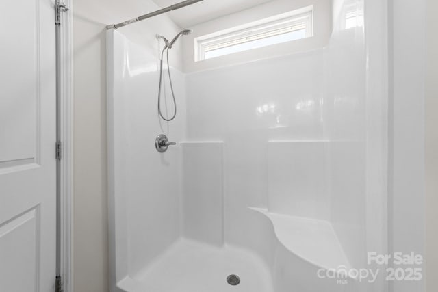 bathroom with walk in shower