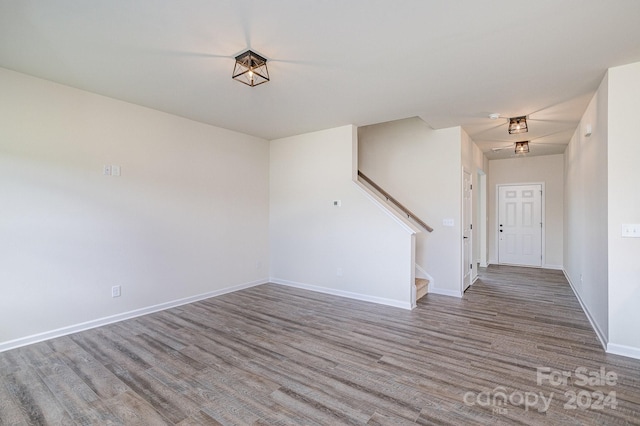 entrance foyer with hardwood / wood-style flooring