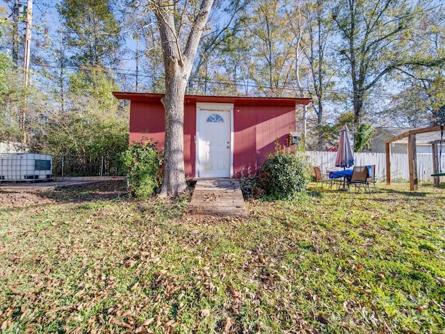 view of outbuilding