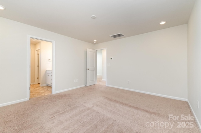 view of carpeted empty room