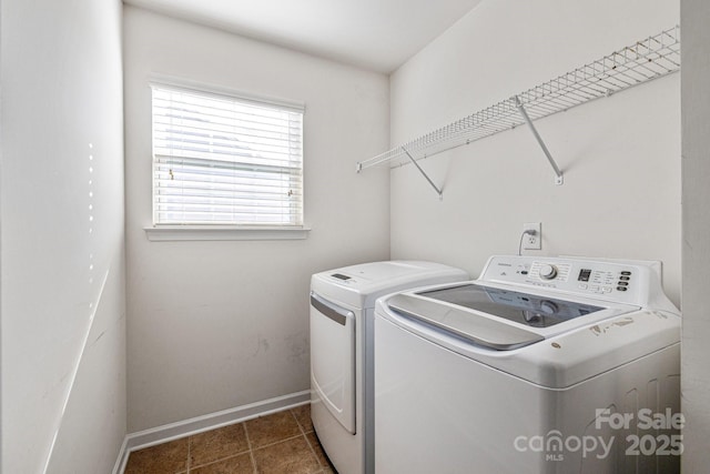 laundry room with independent washer and dryer