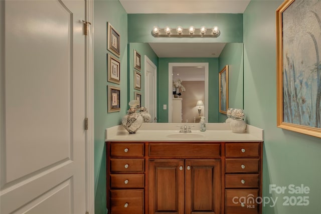 bathroom with vanity