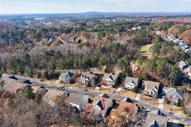 drone / aerial view with a residential view