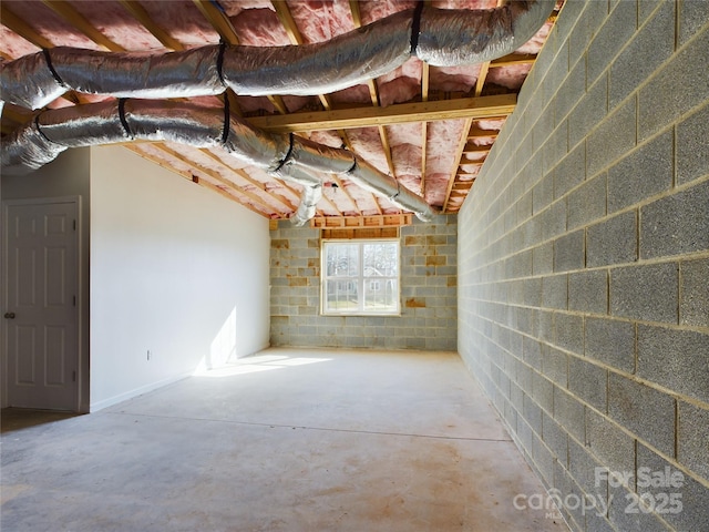 view of basement