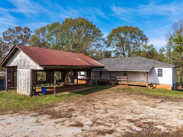 view of rear view of property