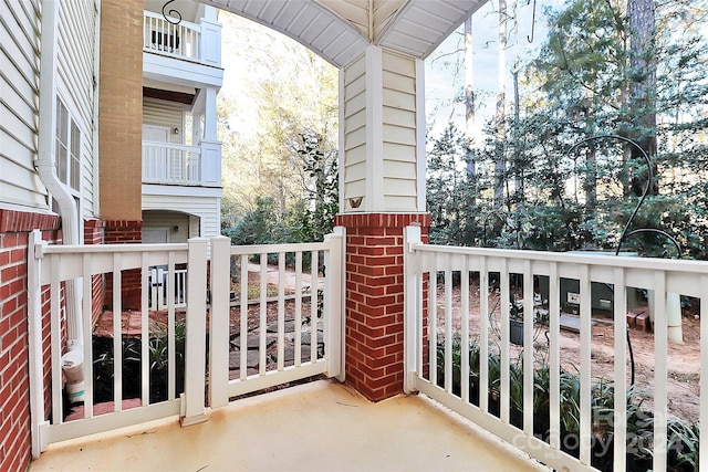 view of balcony