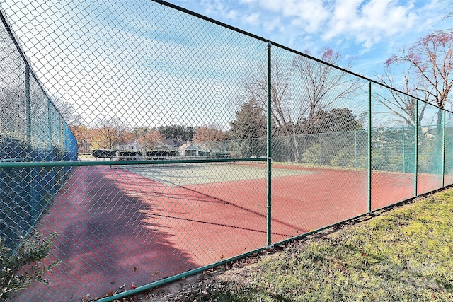 view of tennis court