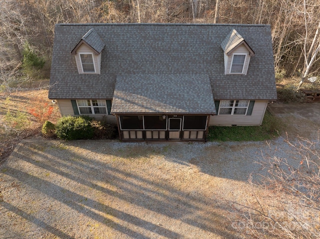 view of cape cod house