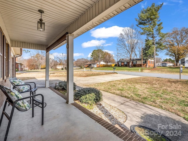 view of patio / terrace featuring a porch