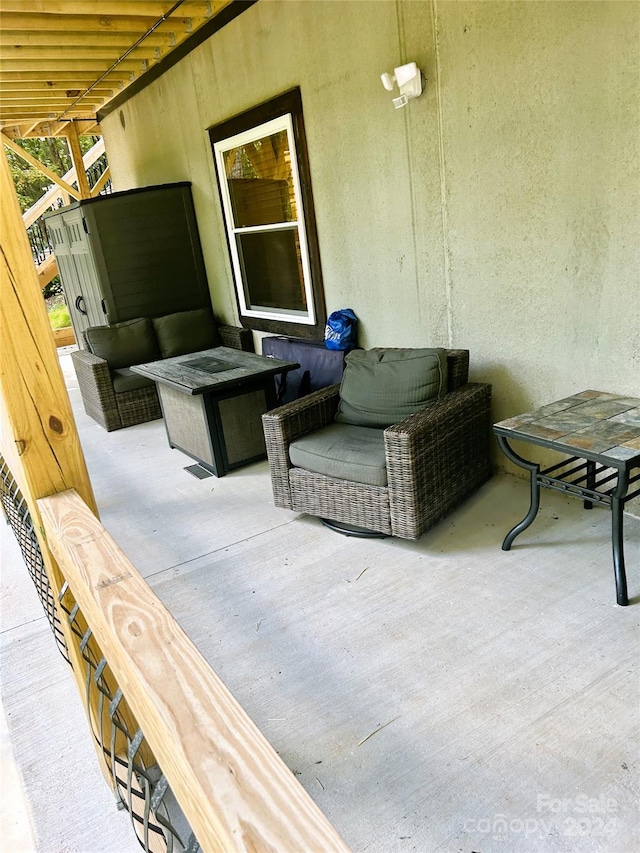 229 Seton Rd, Lake Lure, NC 28746 - view of patio featuring an outdoor hangout area