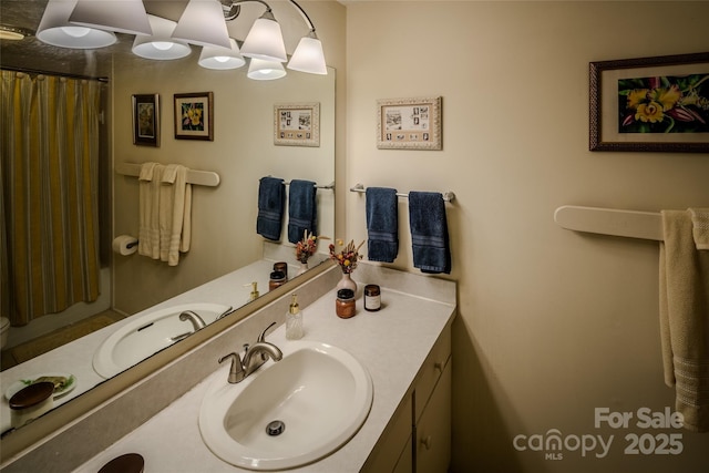 300 Glenwood Ln Unit K-38, Sugar Mountain, NC 28604 - bathroom with vanity and a shower with curtain