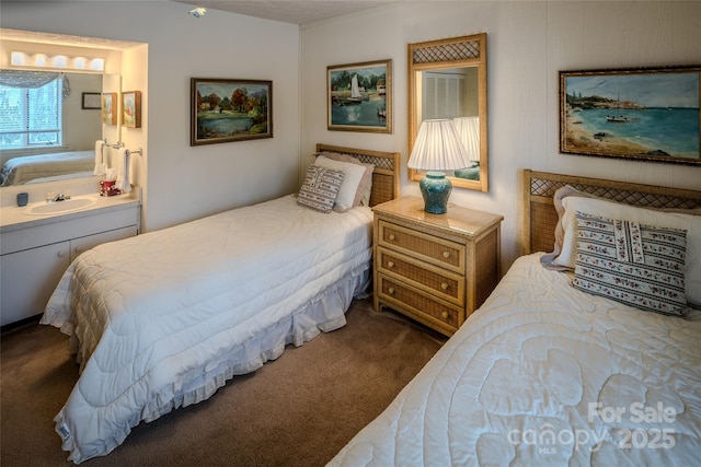 300 Glenwood Ln Unit K-38, Sugar Mountain, NC 28604 - bedroom featuring a sink and carpet flooring