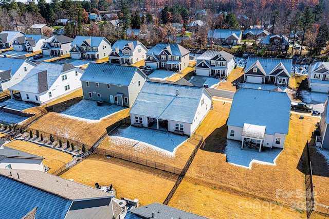 drone / aerial view featuring a residential view