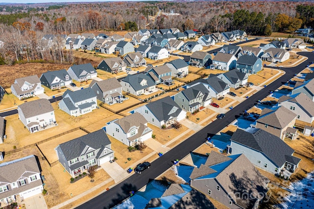 aerial view featuring a residential view