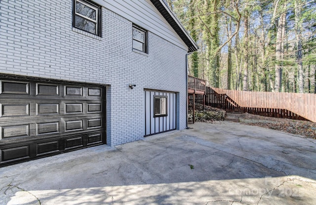 view of property exterior featuring a patio