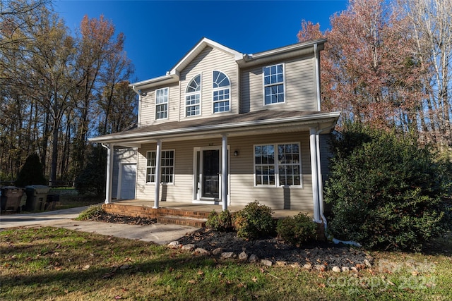 view of front of home featuring a porch