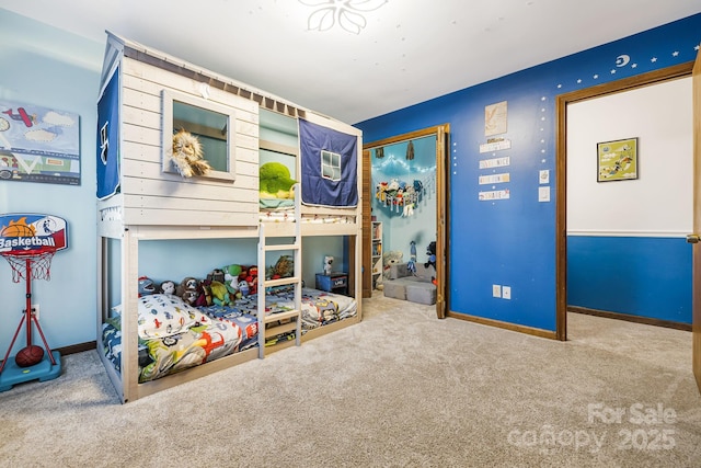 bedroom with carpet flooring