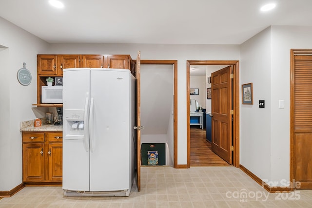 kitchen with white appliances