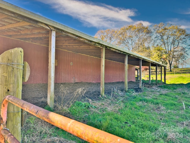 view of stable