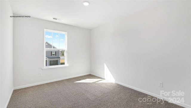 view of carpeted empty room