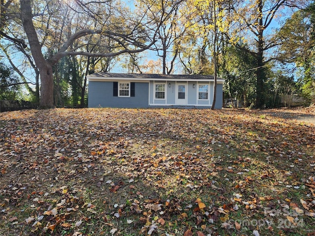 view of ranch-style home